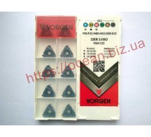 Твердосплавна пластина різьбова 22ER 3.5ISO VGM155 для зовнішньої різьби VORGEN